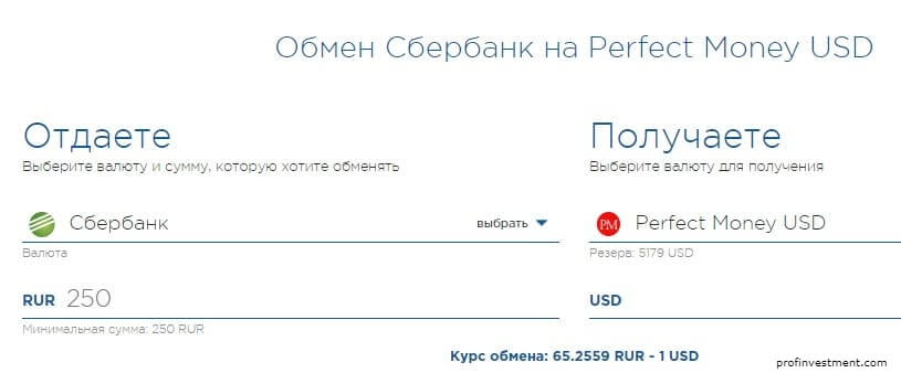 perect money vvod
