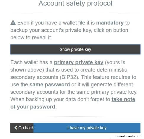 приватный ключ для wallet нэм