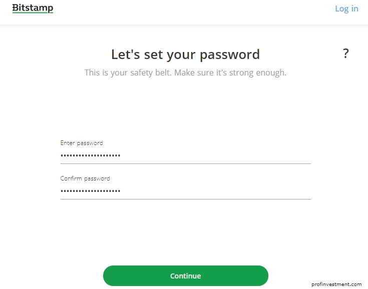 создание пароля