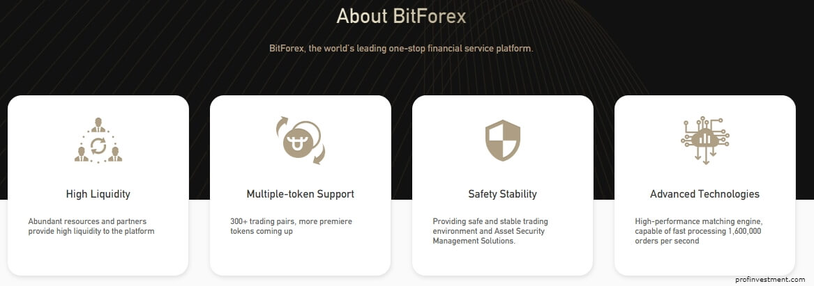 информация о бирже bitforex