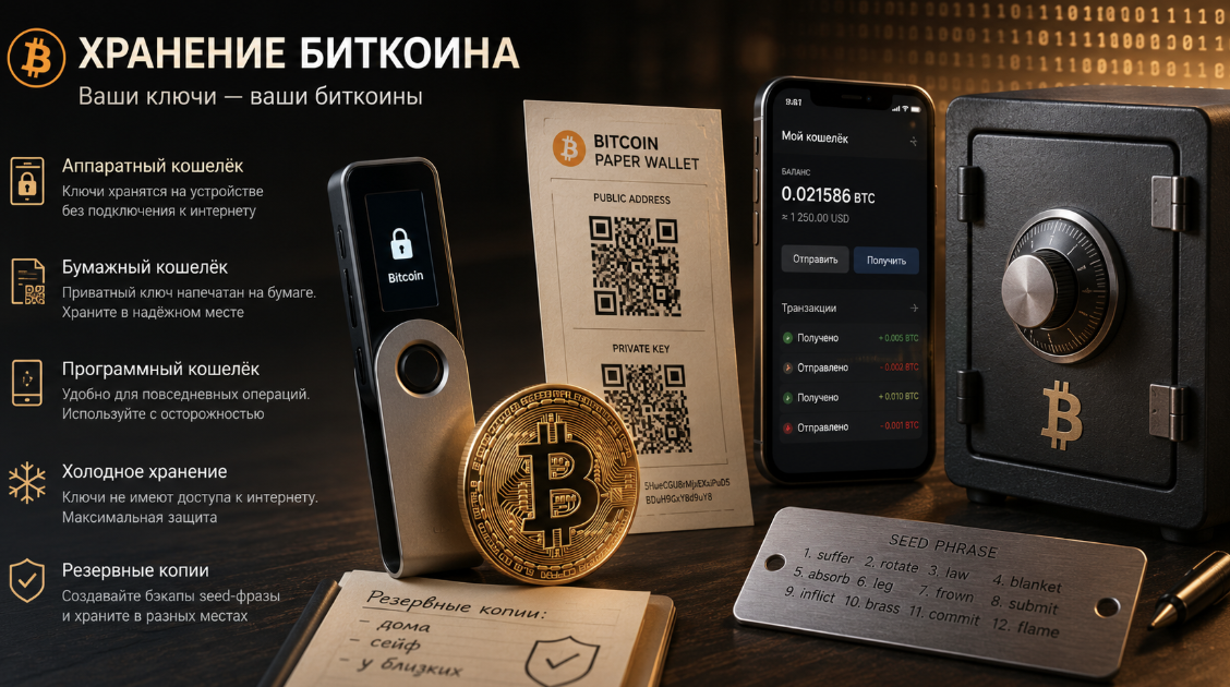 инструкция и советы по правильному хранению Bitcoin