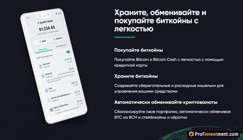 тонкий кошелек Bitcoin Wallet