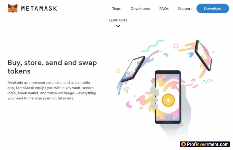 Децентрализованный кошелек Metamask