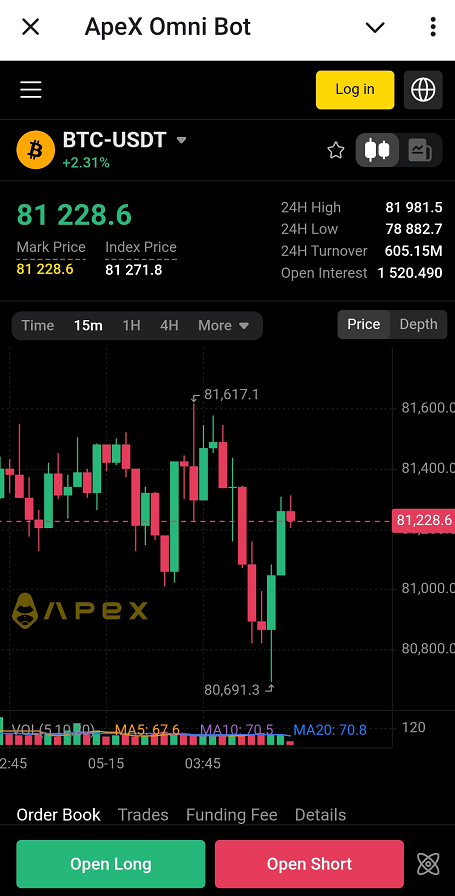 Телеграм-бот ApeX Omni