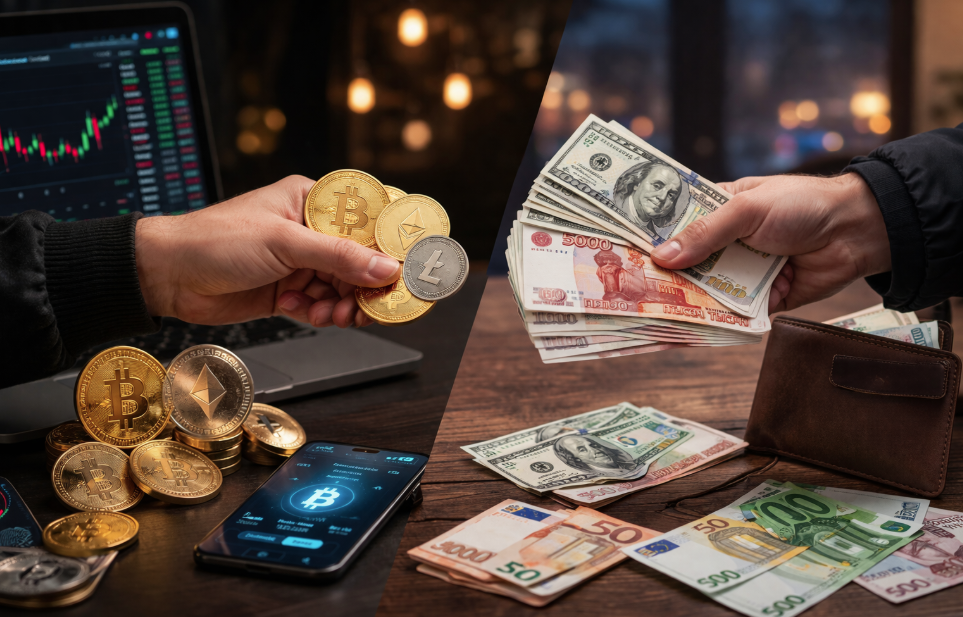 обзор способов обмена криптовалюты на наличные или наоборот