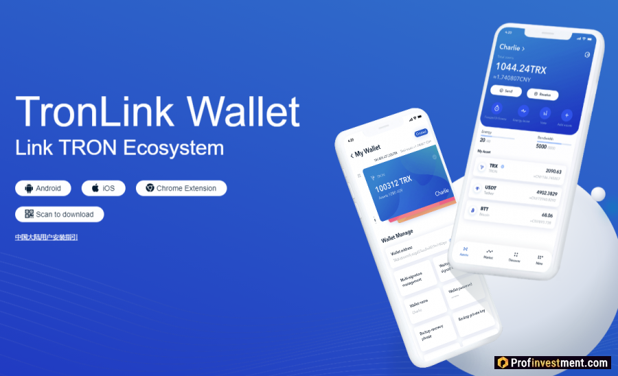 Кошелек для Tether TronLink