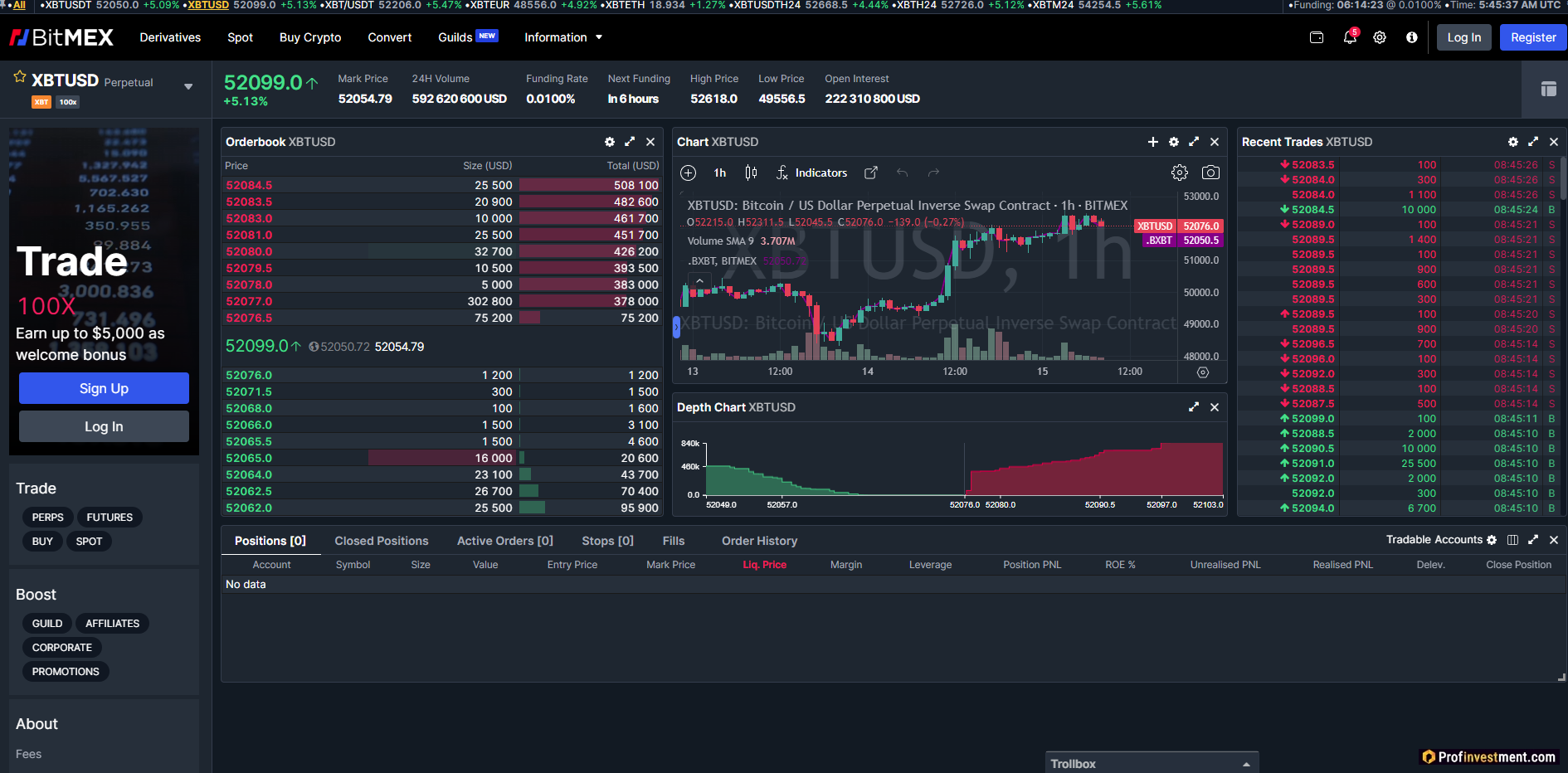 Биржа Bitmex