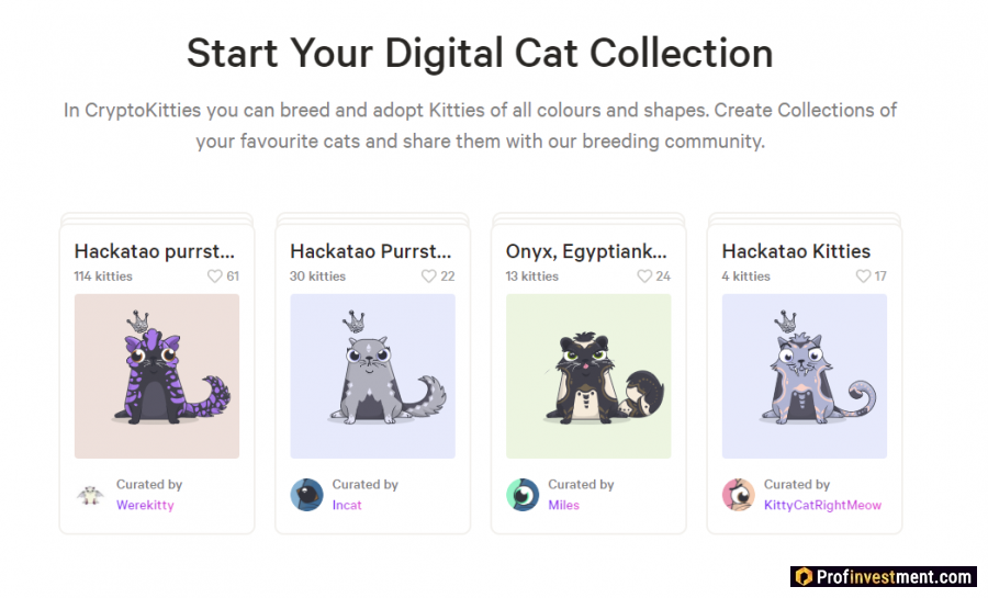NFT токены CryptoKitties