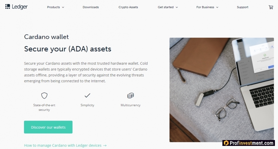 Хранение криптовалюты Cardano (ADA) в кошельке Ledger