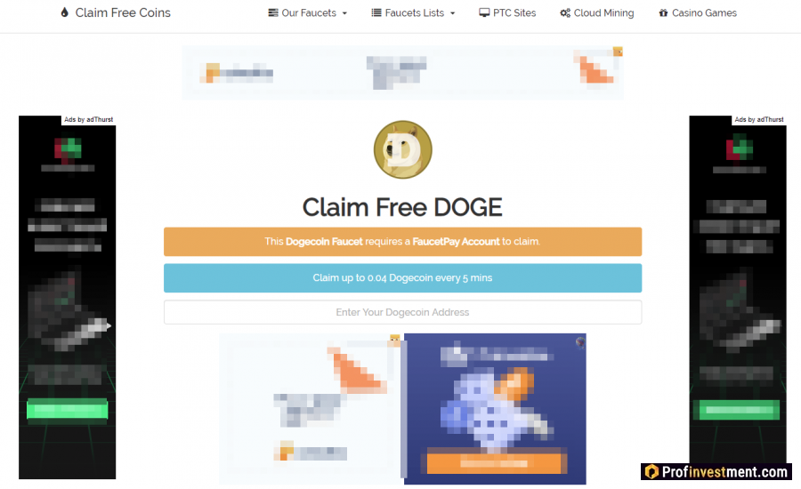 Кран для Dogecoin - Claim Free Doge