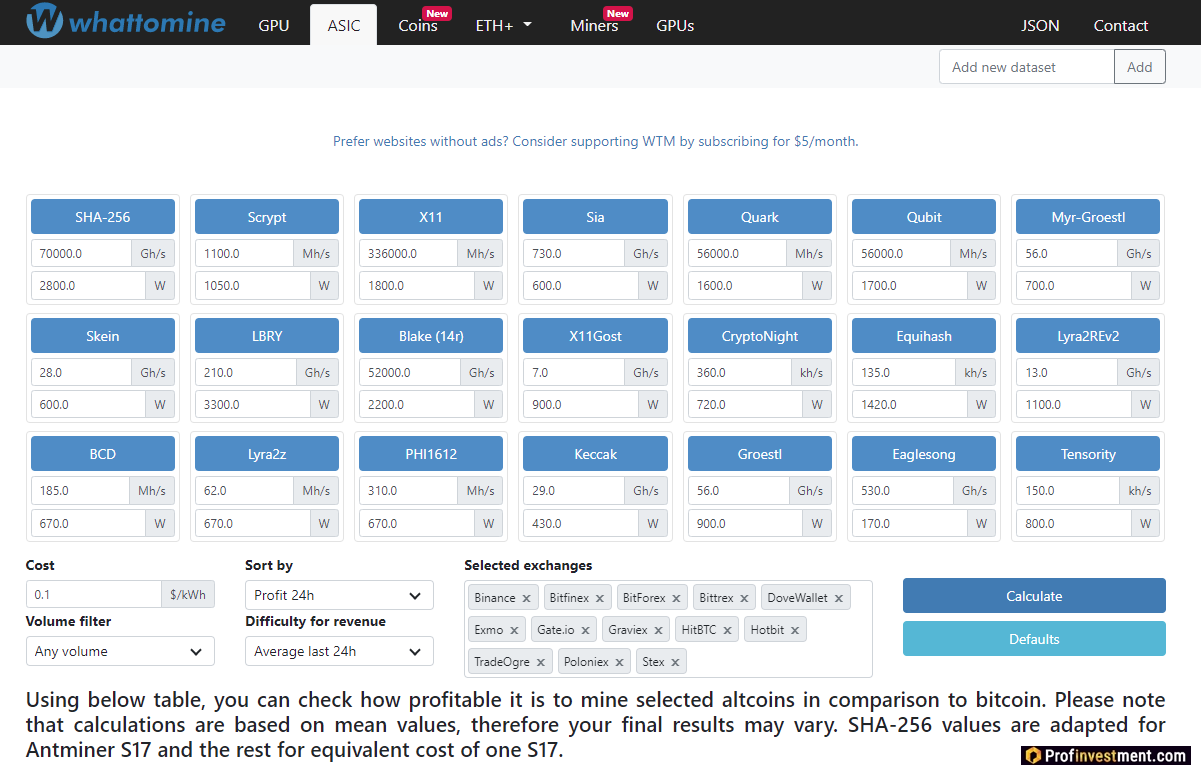 Whattomine calculator. Калькулятор асиков. Майнинг калькулятор доходности. ASIC таблица. Калькулятор криптовалют майнинг асик.