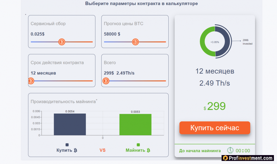 Облачный майнинг биткоина на сайте Ecos