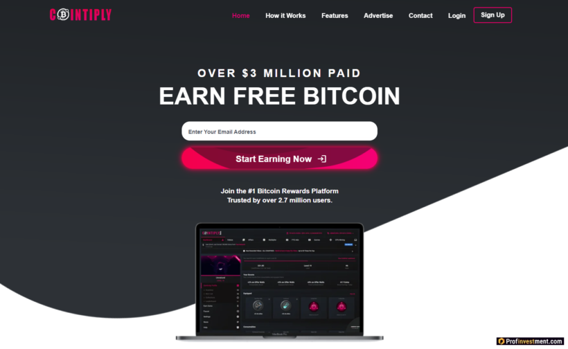 Биткоин-кран Cointiply