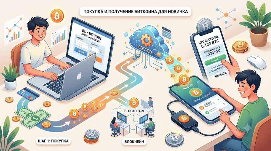 гайд для новичков по покупке и получению BTC