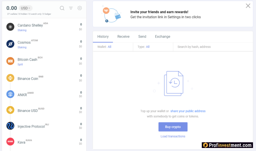 Общий вид кошелька Guarda
