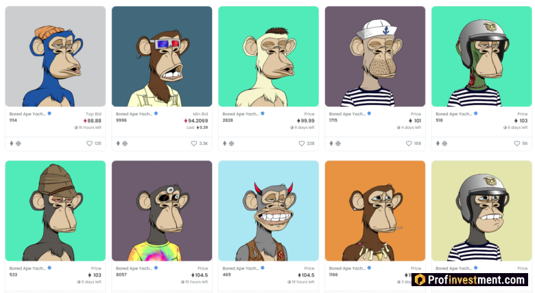 Bored Ape Yacht Club на OpenSea