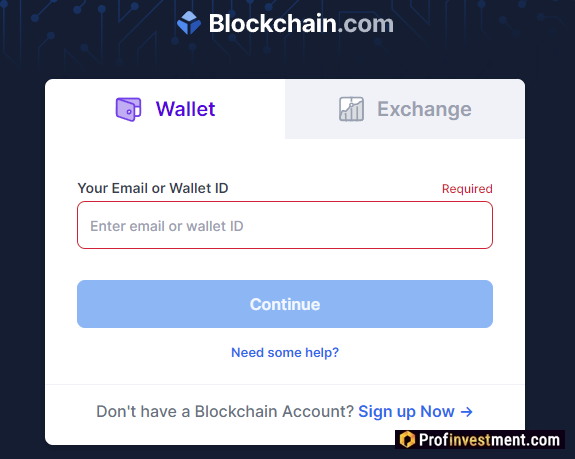 Blockchain.com вход