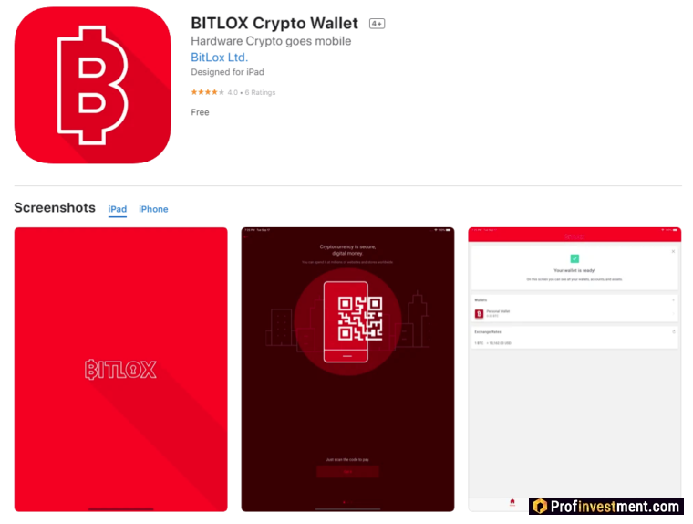Bitlox - приложение