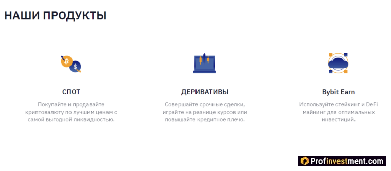 продукты Bybit 
