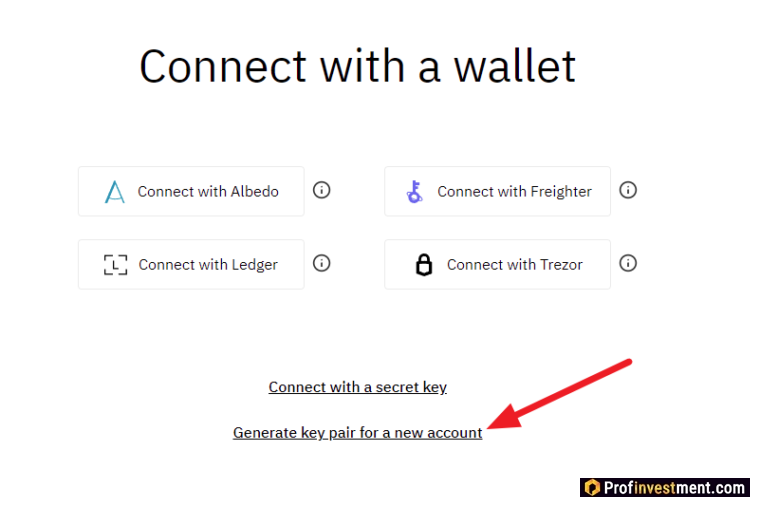 сгенерировать новый кошелек XLM