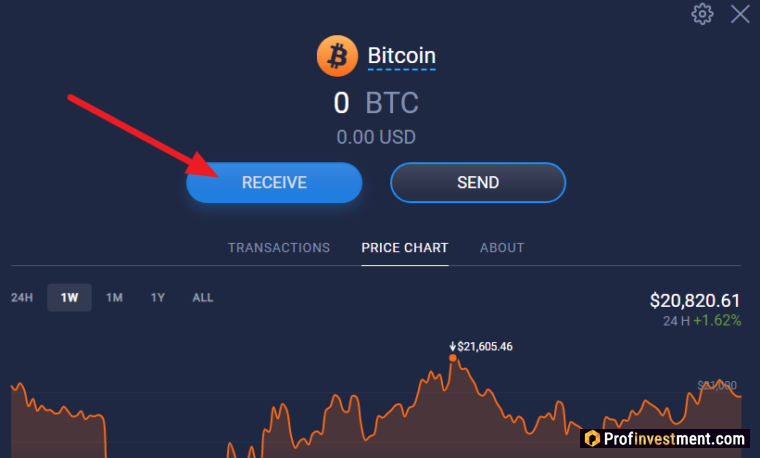 Получение криптовалюты на кошелек