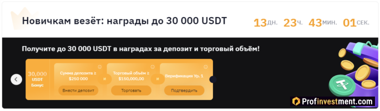 Бонусы Bybit для новичков
