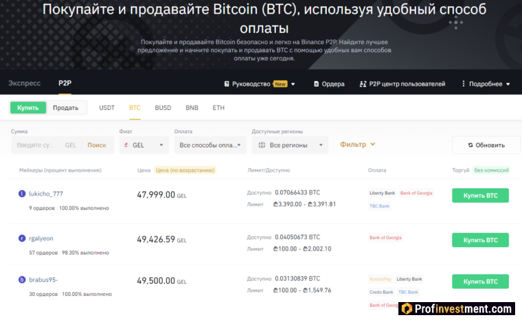 Binance P2P
