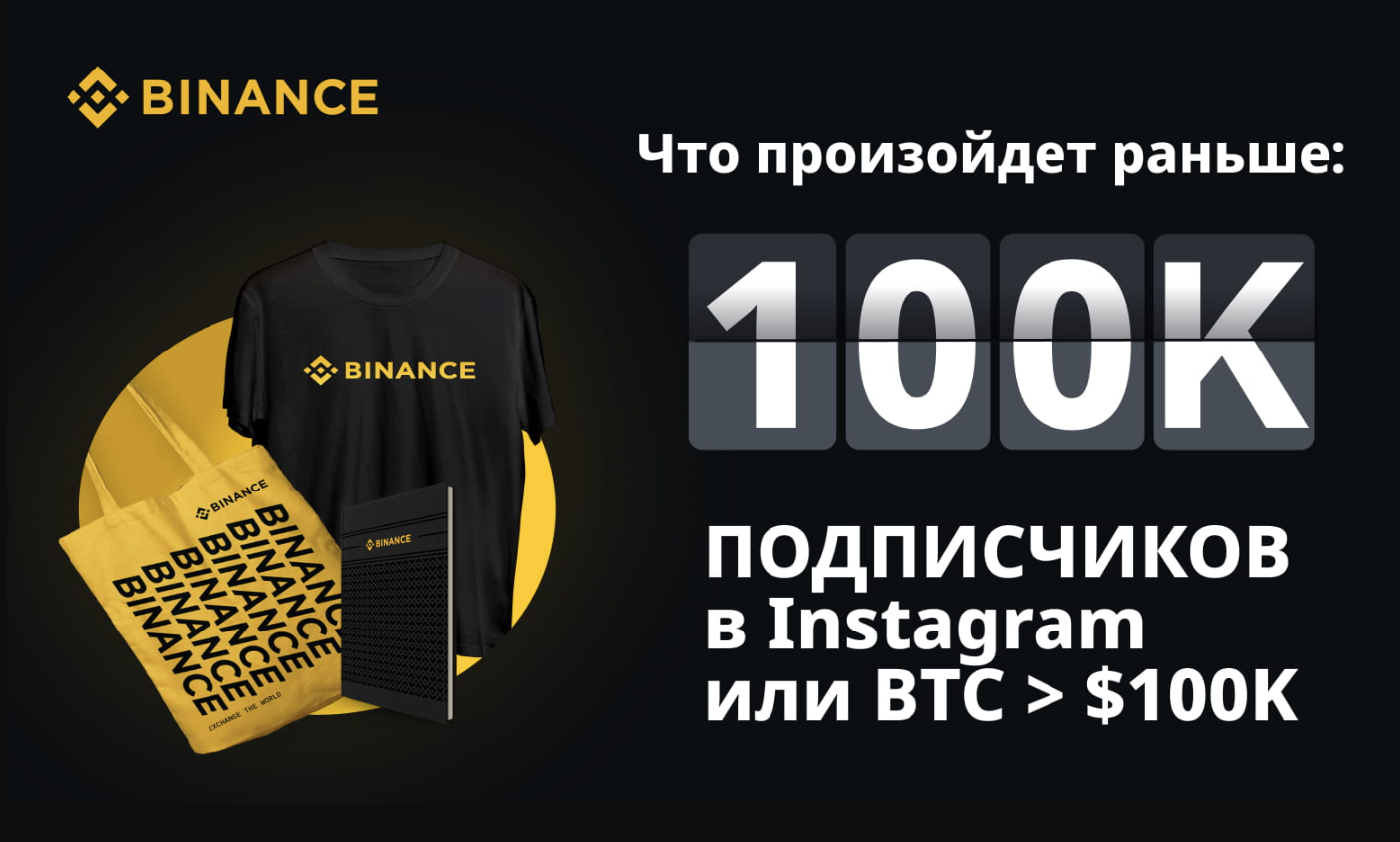 Конкурс на мерч от Binance