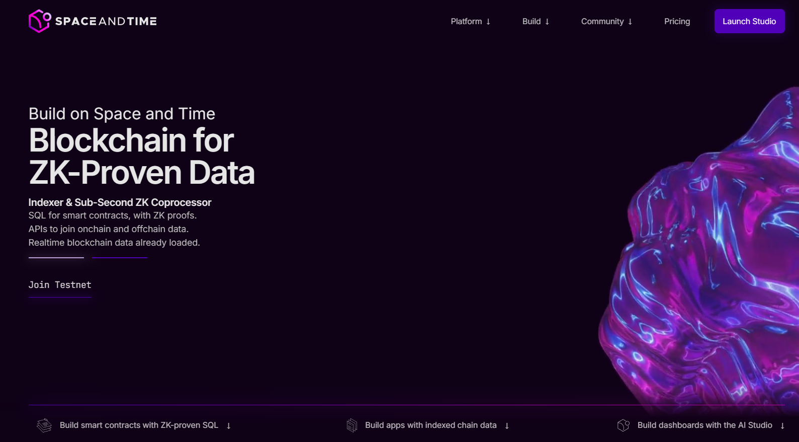 блокчейн проект Space and Time