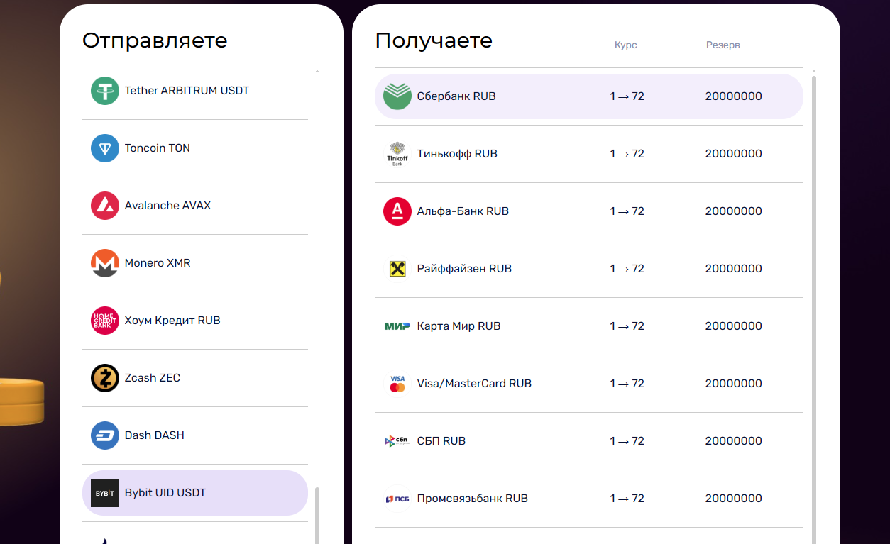 Keys.top - выбор направления