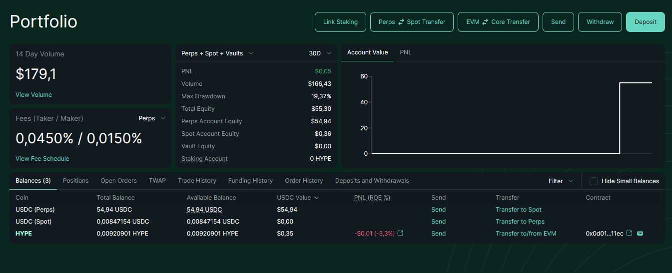 Hyperliquid - обзор портфеля