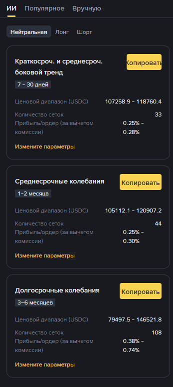 Binance Futures - выбор ИИ бота