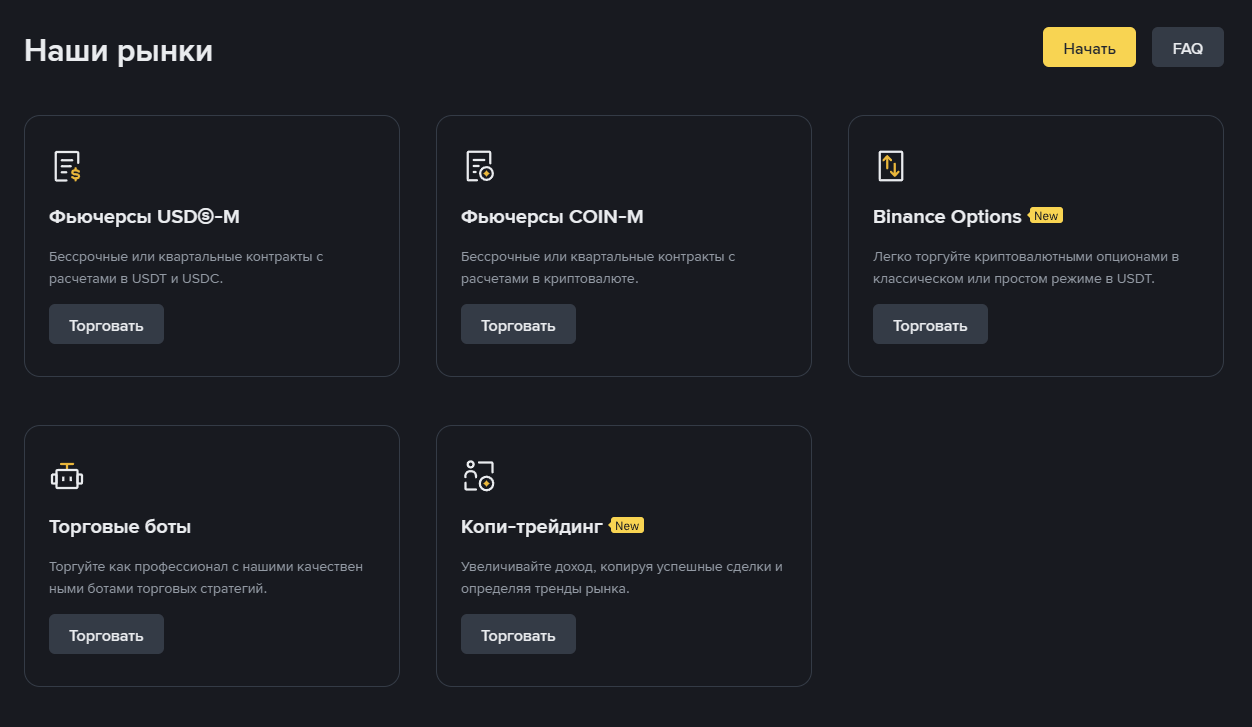 платформа Binance Futures 