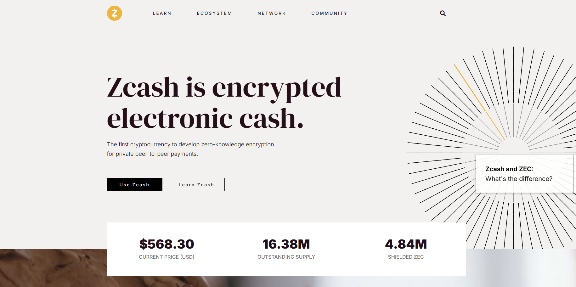 официальный сайт Zcash