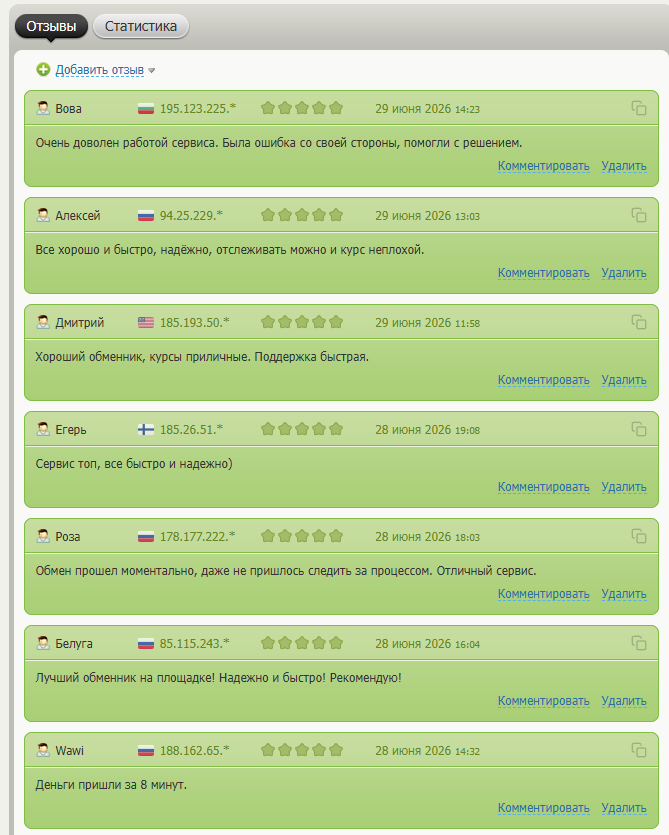 отзывы на BestChange