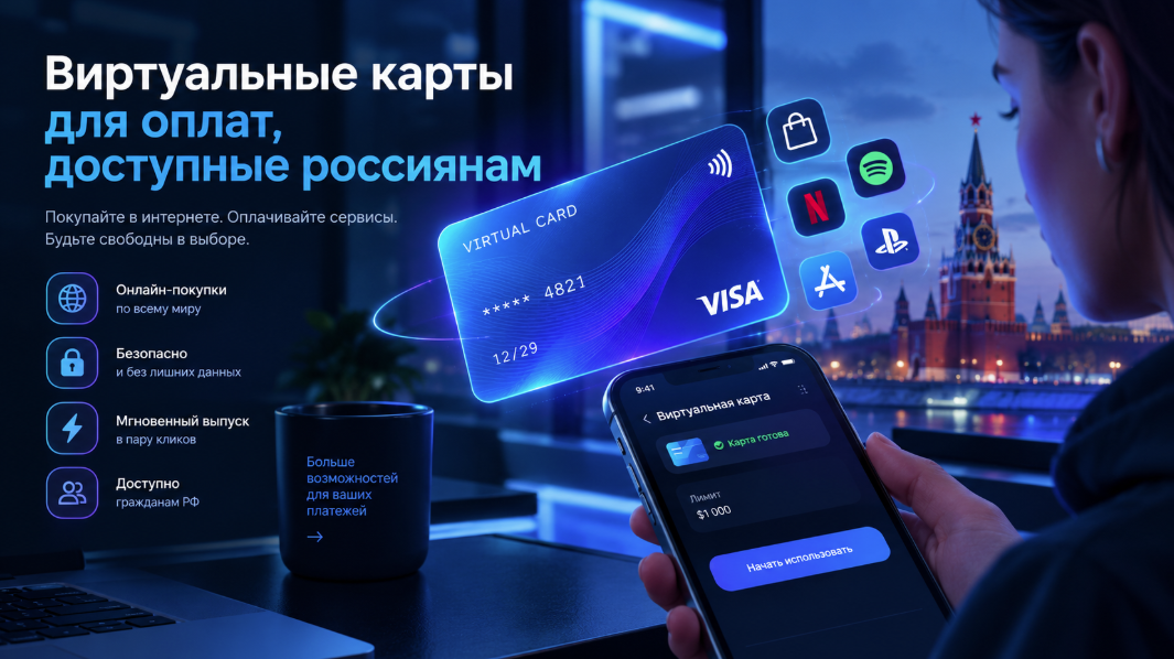 рейтинг виртуальных карт для оплаты покупок в интернете из России